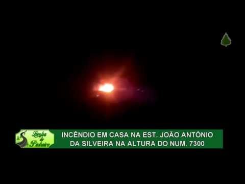 Incêndio em casa na Estrada João Antônio da Silveira na altura do Numero 7300