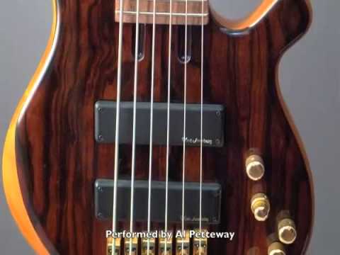 2006 Kobrle Flintstone 6 String Bass Alder/Macassar Ebony at Dream Guitars