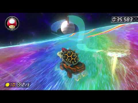 3DS Rainbow Road [200cc] - 1:09.378 - Technical (Mario Kart 8 Deluxe World Record)