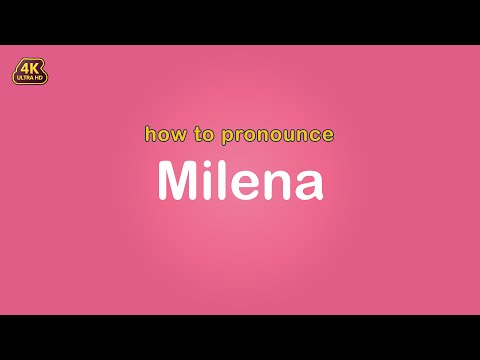 how to pronounce Milena 【Name】