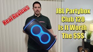 Video thumbnail for JBL Partybox Club 120 Portable Party Speaker Real Review by Real Reviews