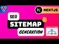 Generate a sitemap.xml with NEXTJS Generate a sitemap.xml with NEXTJS