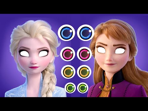 ELSA ANNA FROZEN 2 PUZZLE GAME WRONG EYES GAME