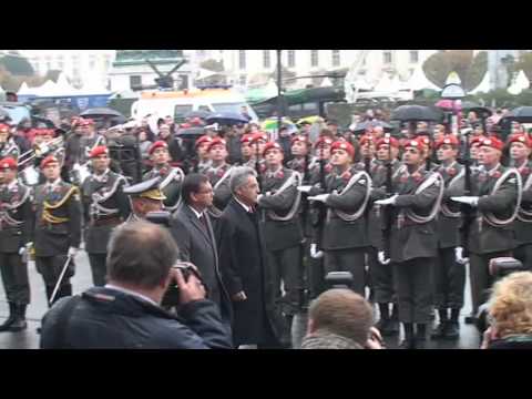 26. Oktober 2011 - Nationalfeiertag - Kranzniederlegung Bundespräsident -  2.GdKp und GdMus