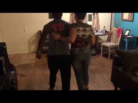 Megan and Shelby Practice dance #1 7-10-16