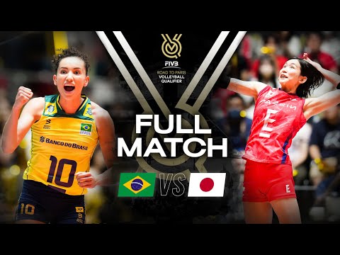 🇧🇷 BRA vs 🇯🇵 JPN - Paris 2024 Olympic Qualification Tournament | Full Match - Volleyball
