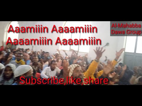 Du'aa'ii ajaa'ibaa tana aaamiiin jattu malee bira hin dabrin.