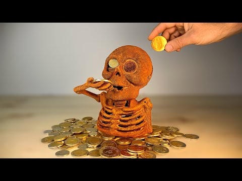 Skeleton Coin Bank - Restoration