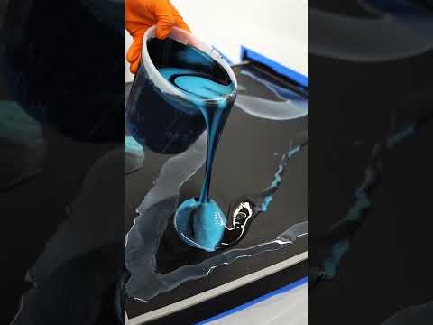 Epic Epoxy Transformation: Blue & Black Countertops 🔥