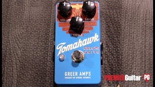Video thumbnail for NAMM '18 - Greer Amplification Tomahawk Deluxe Drive Demo by Premier Guitar