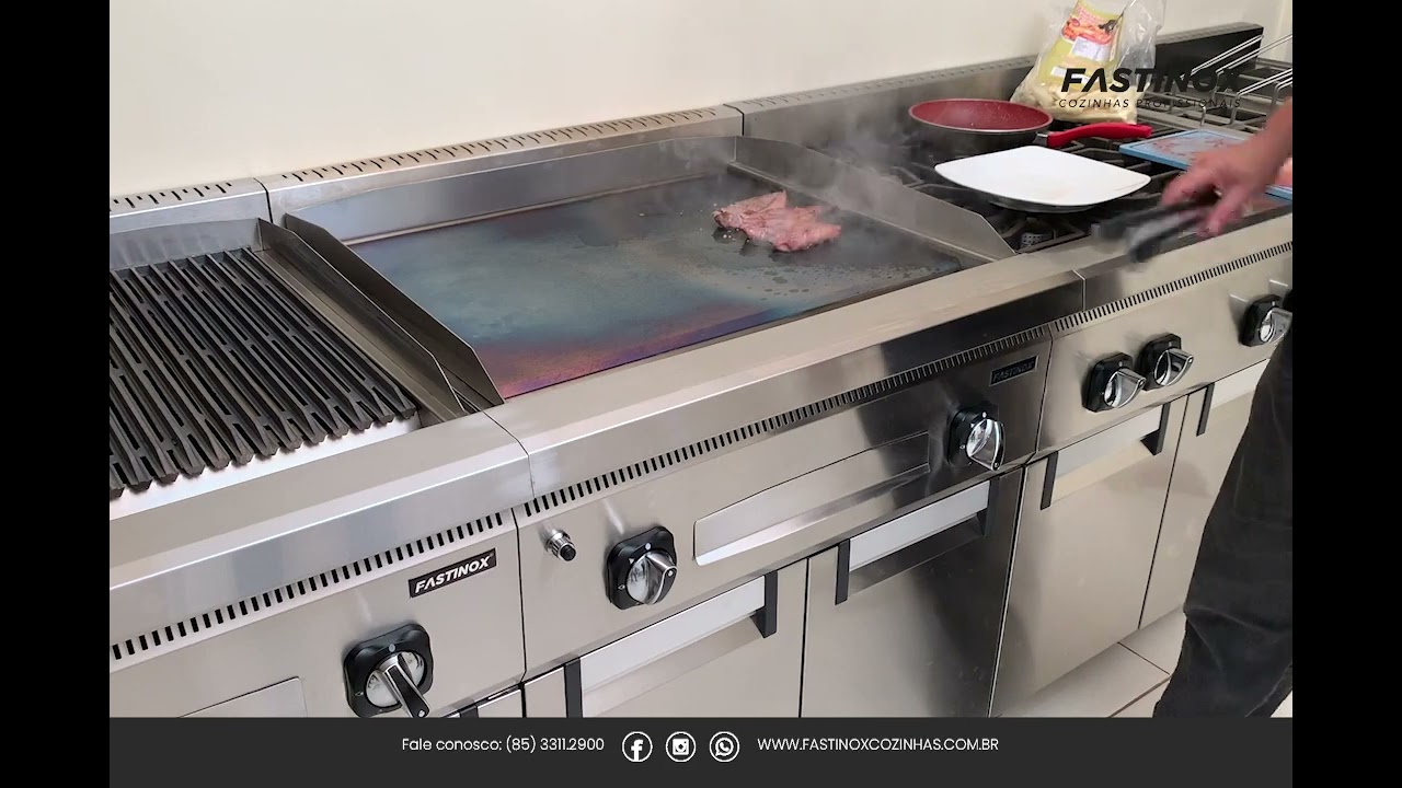 Como utilizar a Chapa a Gás - LINHA HEFESTO - FASTINOX COZINHAS