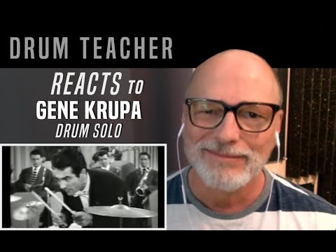 Drum Teacher Reacts to Gene Krupa- Drum Solo
