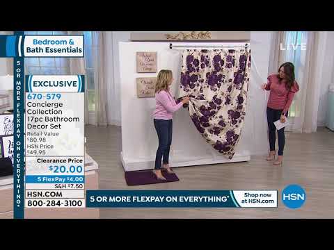 Concierge Collection 17piece Bathroom Decor Set