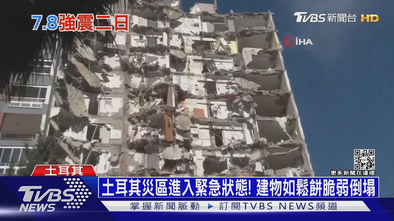 土耳其災區進入緊急狀態! 建物如鬆餅脆弱倒塌