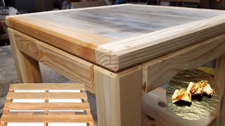 Fabrication table basse bois de palette