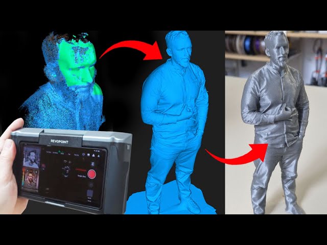 Vídeo relacionado con Revopoint MIRACO Plus Escáner 3D para Impresión 3D, Portátil Autónomo con Fotogrametría, Zoom Óptico, Hasta 20 fps, Precisión de Hasta 0,02 mm, Cámara RGB a Color para Objetos Pequeños y Grandes, 32GB