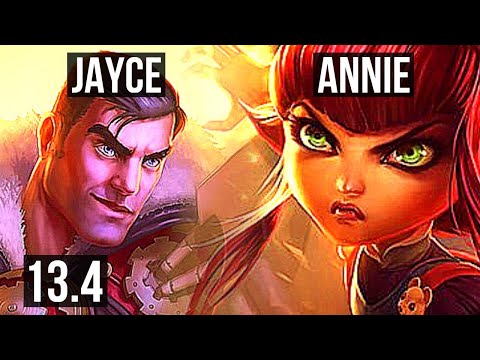 JAYCE vs ANNIE (MID) | 12/1/5, Legendary, 1.5M mastery, 500+ games | KR Master | 13.4