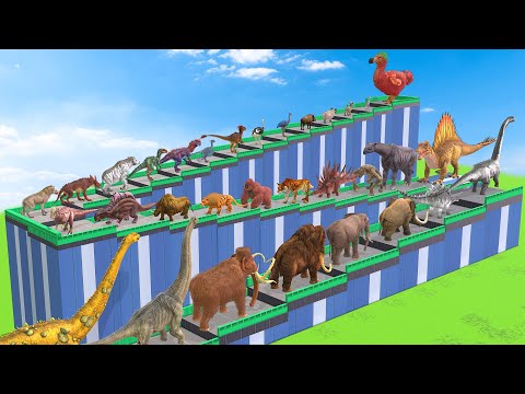Epic DODO DEATHRUN VS EVERY ARK DINOSAUR The Toughest of All Animals Dinosaurs Fight Animal Revolt