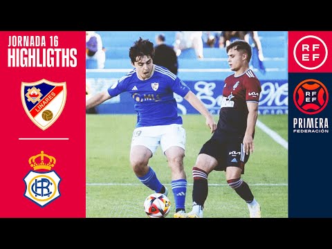 Resumen #PrimeraFederación | Linares Deportivo 0-2 RC Recreativo de Huelva | Jornada 16, Grupo 2