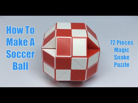 How To Make A Soccer Ball - 72 Pieces Magic Snake Puzzle #snakelordmagicsnakepuzzletutorial