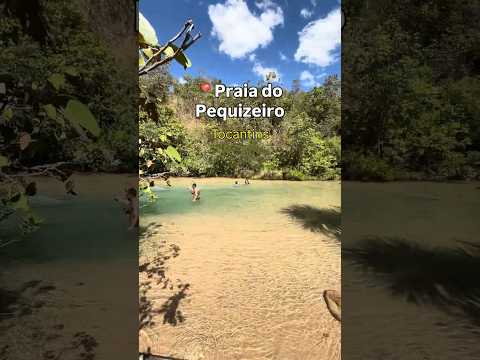 Praia do Pequizeiro, nas Serras Gerais do Tocantins. Já conhecia? #Tocantins #SerrasGerais #Shorts
