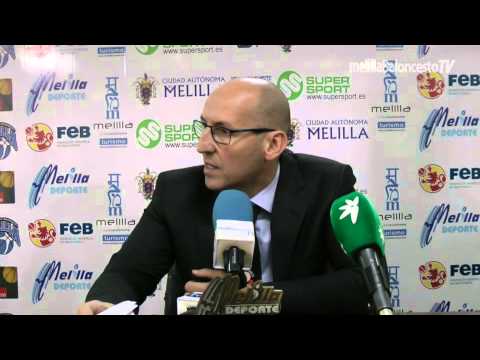 Ángel Cepeda - Rueda de prensa @ Club Melilla Baloncesto (ORO 14/15 - J18)