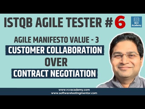 ISTQB Agile Tester 6 Customer Collaboration over Contract Negotiation