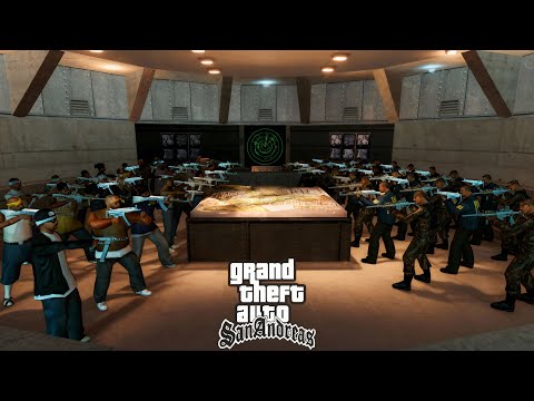 LOS SANTOS GANGS VS ARMY AND FBI