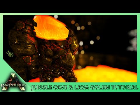 RAGNAROK JUNGLE CAVE & LAVA GOLEM BOSS IN-DEPTH WALKTHROUGH [ARK: Survival Evolved]