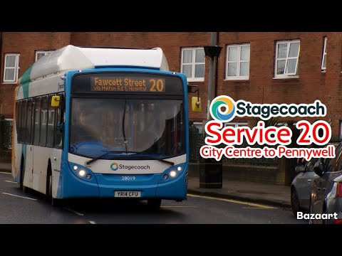 Stagecoach Wearside Service 20 City Centre to Pennywell • E300SG 28019 YR14CFU • FRV 22/11/25