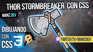 Stormbreaker con CSS (Thor axe, Avengers, Marvel)