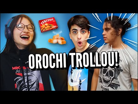 OROCHINHO TROLLANDO O IRMÃO EMPANANDO OS NUGGETS DELE (JOVENS REAGEM)