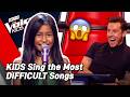 The HARDEST SONGS In The Blind Auditions On The Voice Kids