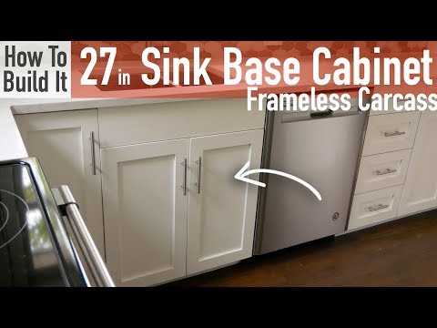 DIY 27in Sink Base Cabinet Carcass (Frameless) Video