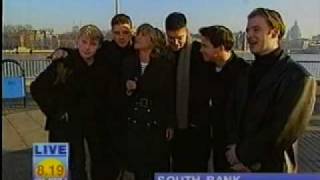 Boyzone - GMTV Meet a fan and perform Coming Home Now outside the studio