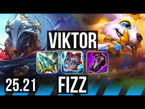 VIKTOR vs FIZZ (MID) | NA Grandmaster | 25.21