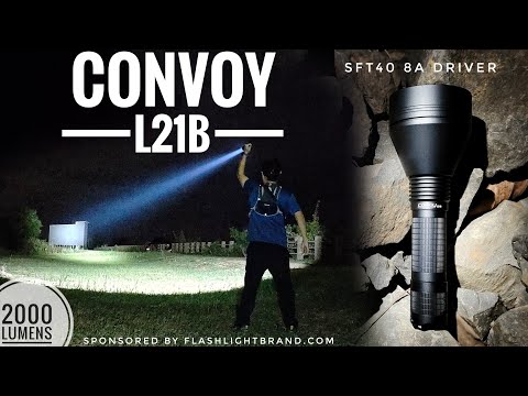 Convoy L21B SFT40 8A Driver VS Convoy L21A Culpm1 6A Ramping Driver | Test Range: 100m, 200m, 320m