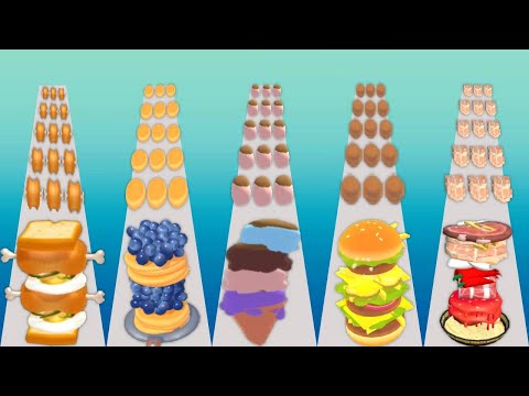 Sandwich Runner, Pancake Run, Juice Run, Ice Cream Run, Noodle Run - Playing 999 Youtube Short