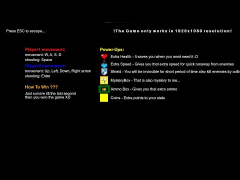 Pygame: First concept of Top down shooter game #19