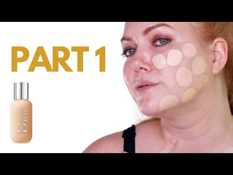 PART 1 Dior Backstage Foundation Swatches + Color Descriptions of All 43 Shades | JUST SWATCHES