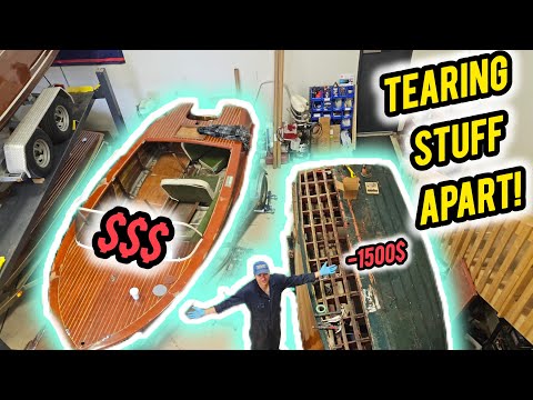 Ripping the Planks off our WOODEN 1950's Boat - Ep 6