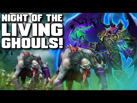 Night of the LIVING GHOULS! - WC3 4v4 - Grubby