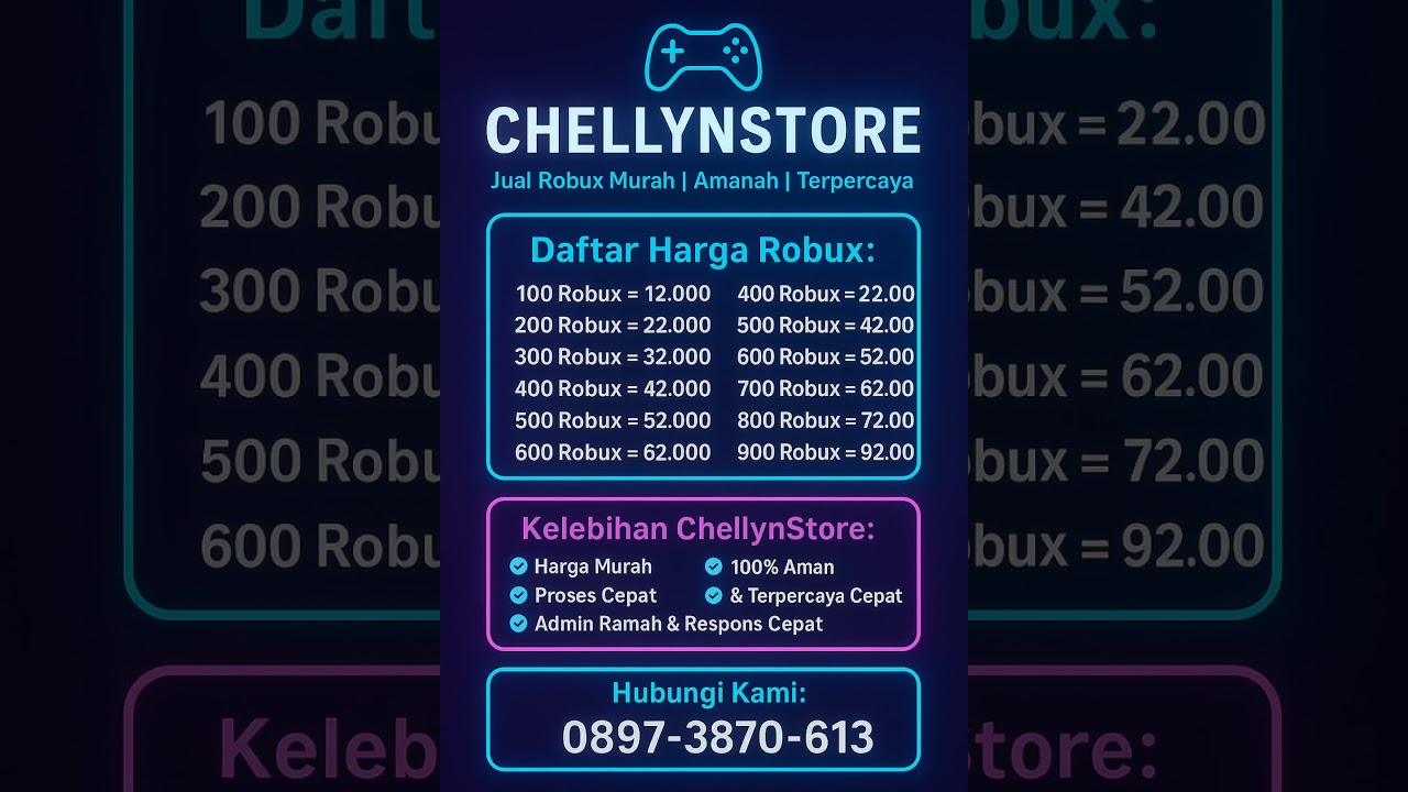 Solusi Top Up Robux Termurah & Terpercaya! 💰 Harga mulai dari 12K
