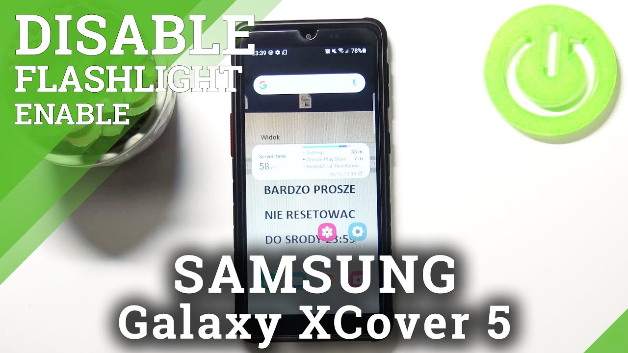 How to Activate Flashlight in SAMSUNG Galaxy XCover 5 – Use Torch
