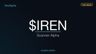 IREN — Scanner Alpha