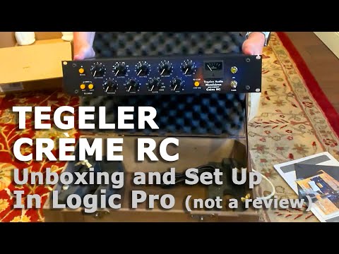 Tegeler Creme Unboxing and Set Up in Logic Pro