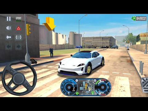 Taxi Sim 2020 ! Gameplay - Android Gameplay Porsche Taycan Cross Turismo Driving Miami City Taxi Car