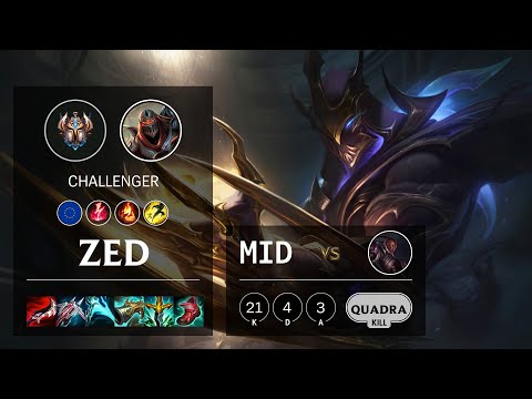 Zed Mid vs Lucian - EUW Challenger Patch 11.13