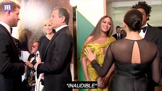 Beyonce cringes as she watches Prince Harry and Meghan awkwardly work the red carpet video