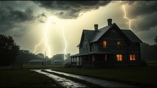 🌙 Midnight Thunderstorm 🌩️ Rain Sounds for Sleep & Anxiety Relief
